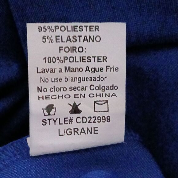 Trac royal blue high low open criss cross open back semi formal dress SZ L NWOT - Picture 9 of 9